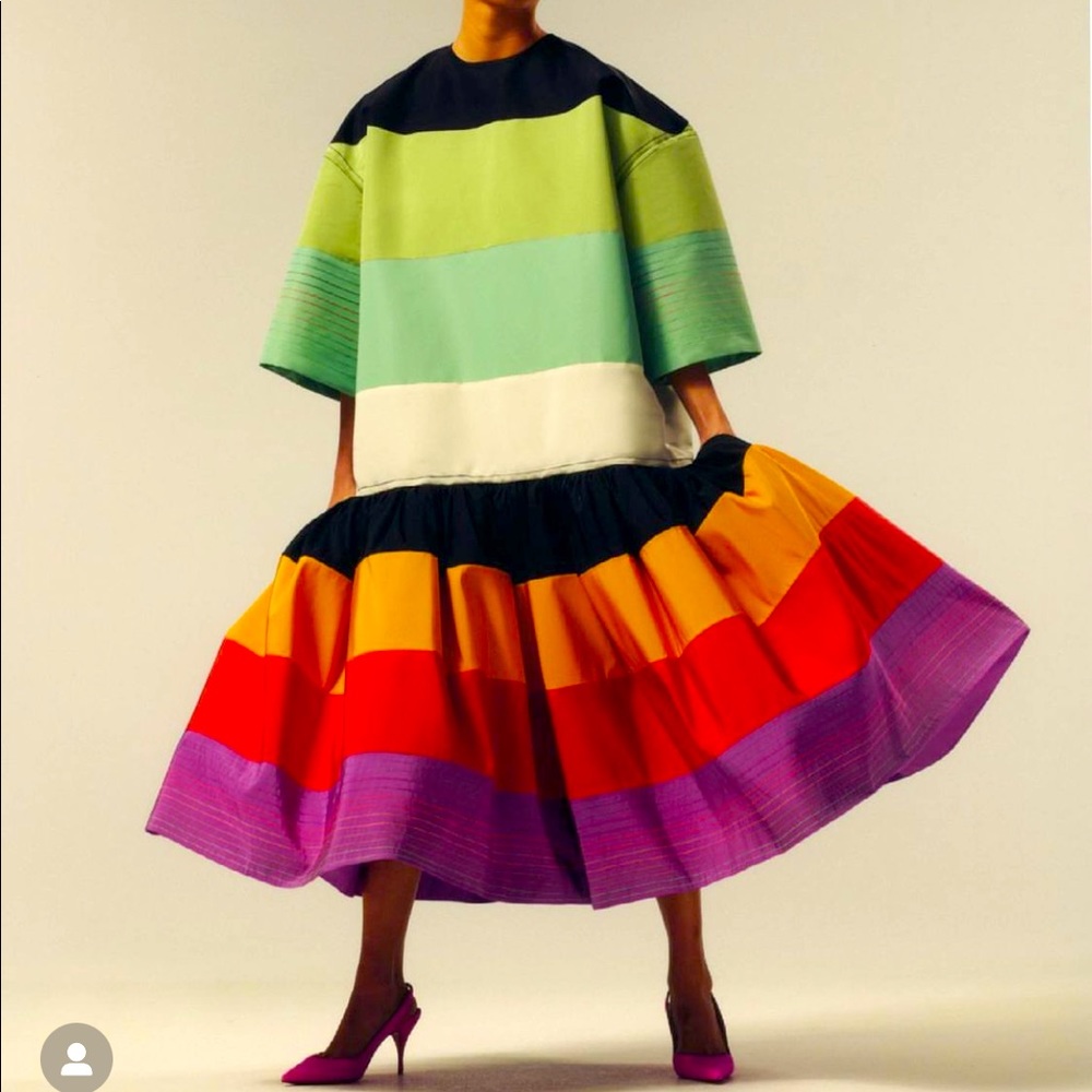 ISO Christopher John Rogers Silk Faille Baby Doll Dress In Sizes Small & Medium